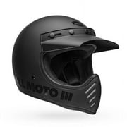 Bell Helmets Moto 3 Heritage Collection Solid Helmet (XS, Matte/Gloss Blackout)